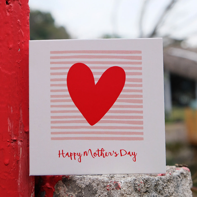 Wholesale of 10pcs/pack Paper Love MINI Square Mother's Day Greeting Cards